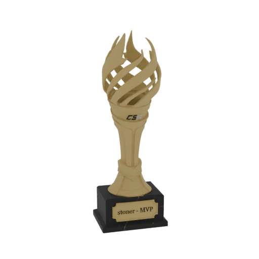 Golden Torch Trophy with Engraved Base
