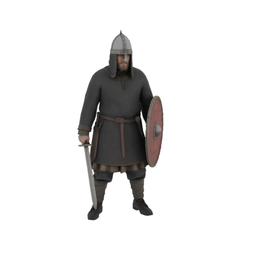 Viking Warrior with Sword and Shield