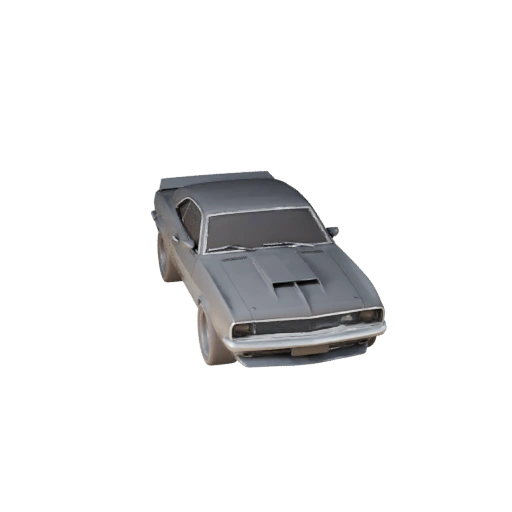 Modelo 3D Imprimible de Coche Musculoso Vintage STL - Exhibición
