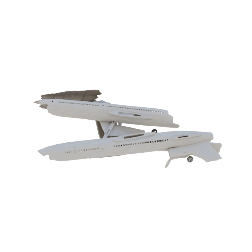 Futuristic Double-Decker Aircraft