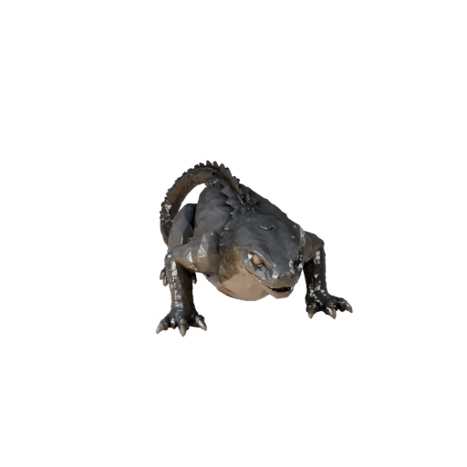 Mamba Noir Low Poly Modèle 3D - Asset de Jeu Unity avec FBX | PBR