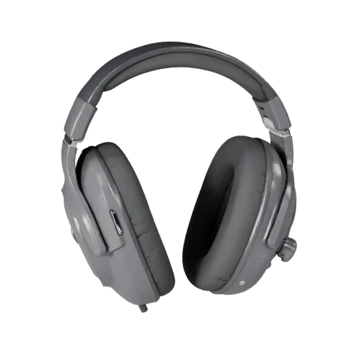 Sports Gaming Headset Realistic 3D model, three-quarter studio render, showing soft ear pads, wearable scale.
