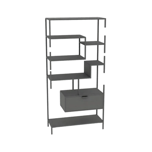Modern Asymmetrical Bookshelf