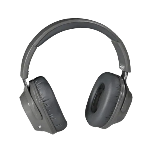 Studio Headphones Modular 3D model, isometric modular kit view, showing soft ear pads, wearable scale.