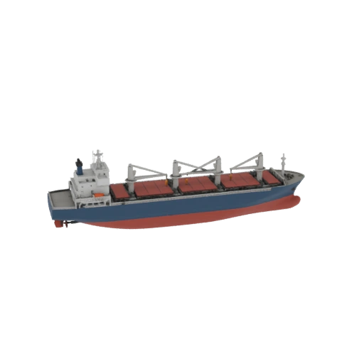 Bulk Carrier Ship 3D Model