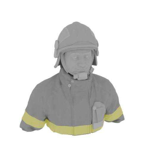 3D Russian Firefighter Helmet Model