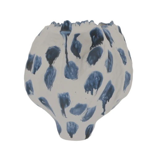 Abstract Drip Glaze Vase 3D Model
