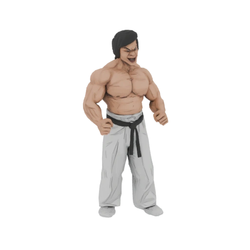 Martial Artist 3D Model