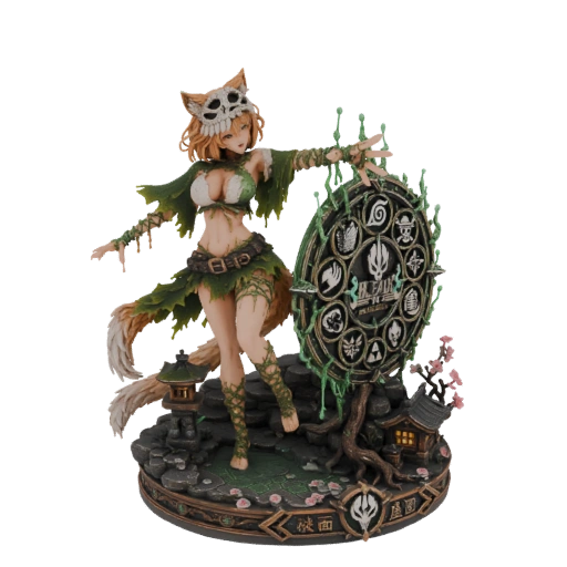 Fox Spirit Guardian 3D Model