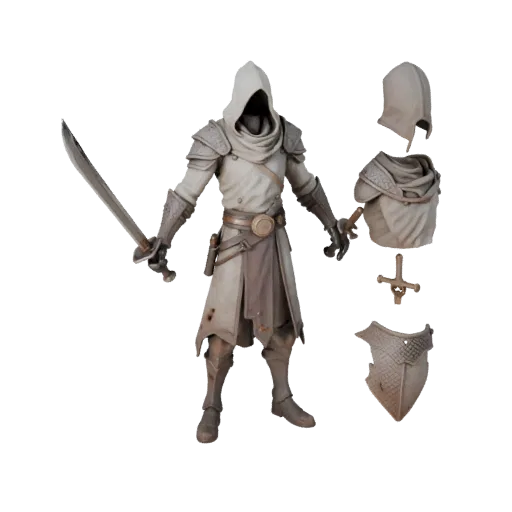 Fantasy Rogue Character Model - Rigged