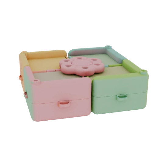 Modular organizer with floral element