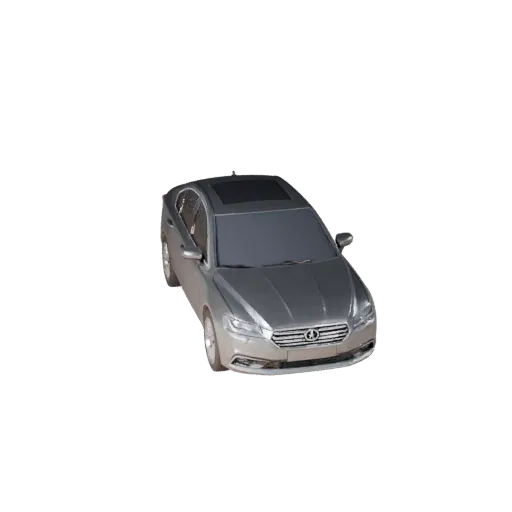 Game Ready Sedan 3D Model for Realtime Use PBR Asset