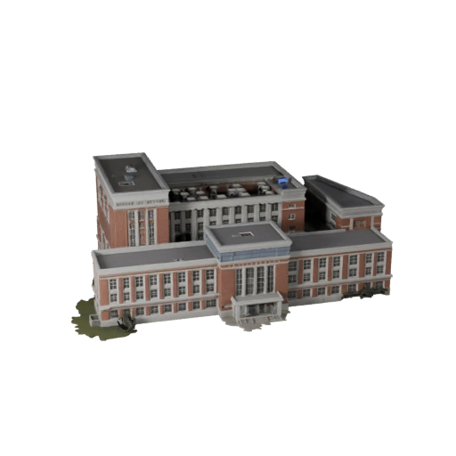 Modèle 3D de bâtiment universitaire pour Unity - Ressource de jeu