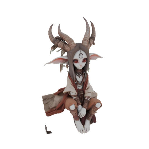 Mystical Faun with Antlers