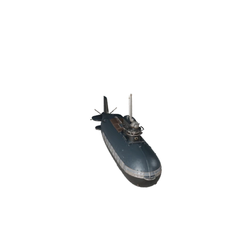 U-Boot aus der Vintage-Zeit 3D-Modell für Unity - Echtzeit-Asset