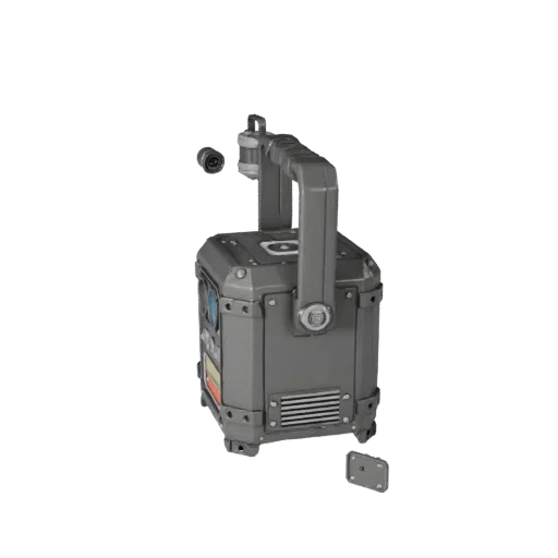Training Signal Beacon Modular 3D model, isometric modular kit view, showing rubber grips, portable prop form.