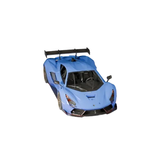 Supercar 3D Model for Unity - Low Poly Game Asset Pro