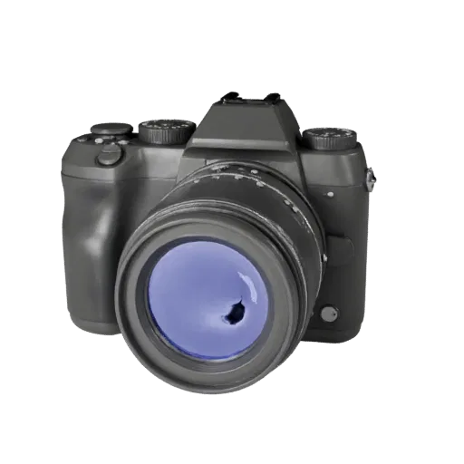 Mirrorless Instant Camera Modular 3D model, isometric modular kit view, showing textured grips, lens barrels.