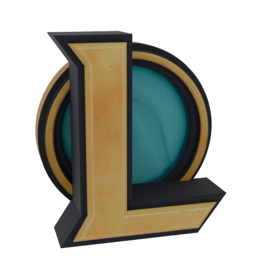 League of Legends Logo 3D Model