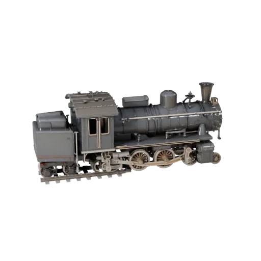 Vintage Steam Train 3D Model for Blender & Games -