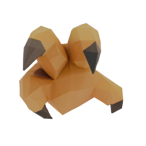 Low-poly Bird Claw