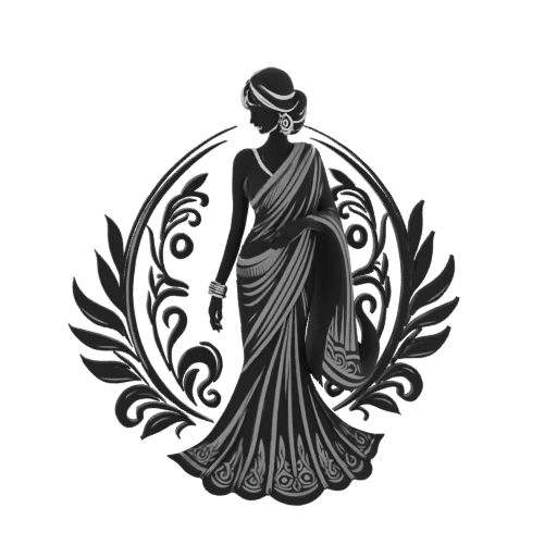 Indian Woman Silhouette Sculpture