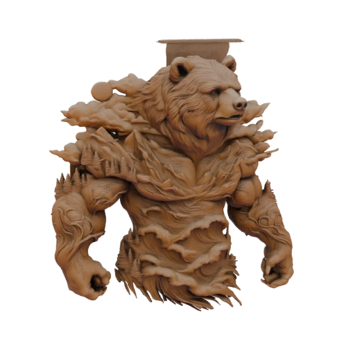 Bear Spirit of the Mountains 3D Model