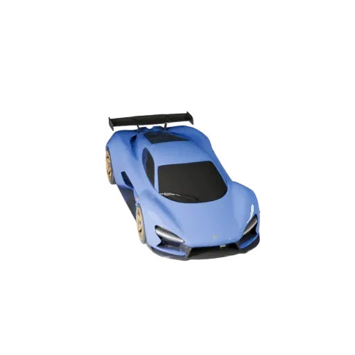 Hypercar 3D Model for Blender - Render Ready Asset