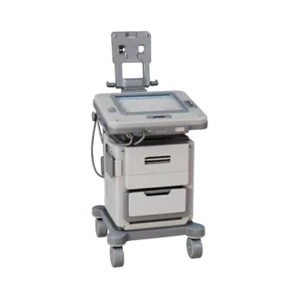 Field Training Monitor Stylized 3D model, stylized isometric render, showing neutral plastics, training device layout.