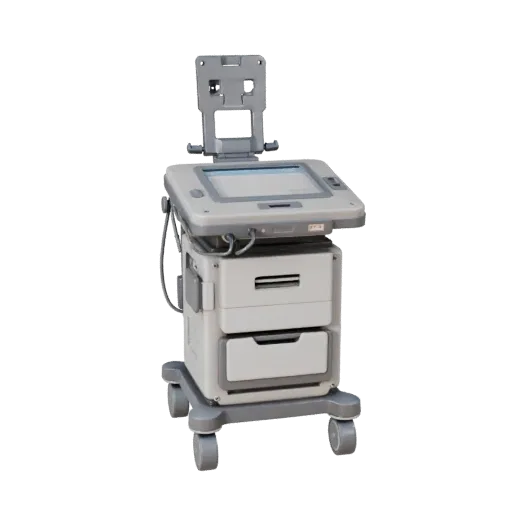 Stilisierter Feldtrainingsmonitor 3D-Modell, stilisierter isometrischer Render, zeigt neutrale Kunststoffe, Trainingsgerät-La