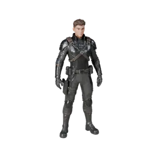 Sci-Fi Assault NPC Officer Character Model - Rigged