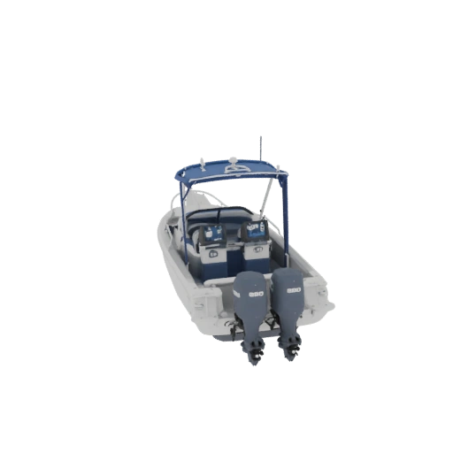 Motor yacht with two Yamaha outboard engines