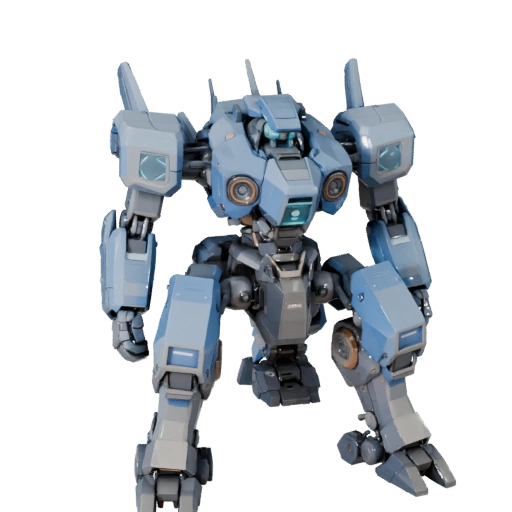 Marcheur de transport mécanique 3D - Low Poly Prêt pour le jeu PBR