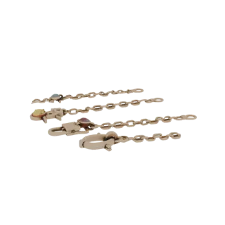 Gold Boho Necklace Set 3D model, three-quarter front view, AR viewer studio render, gold finish.