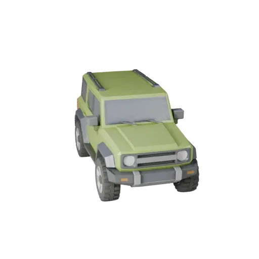 Low Poly Off Road Suv 3D Model for Unity & Unreal Games