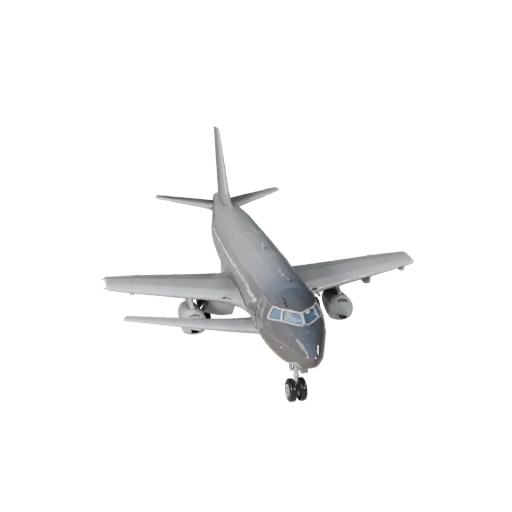 Грузовой самолет 3D модель для Unity - Низкополигональный игровой ассет