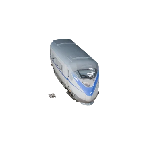 High Poly High Speed Train 3D Model for Studio Renders