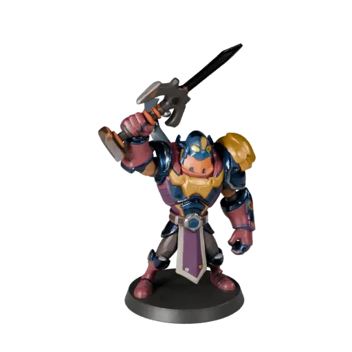 Sci-Fi Wizard Miniature stylized 3D model preview showing silhouette, three-quarter game view, pose and resin detail