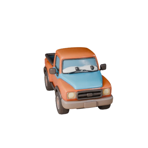 Camioneta de Dibujos Animados 3D - Activo Estilizado para Juegos (Legacy)