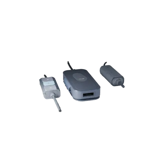 Minimal USB Hub Modular 3D model, isometric modular kit view, showing plastic shells, desktop scale.