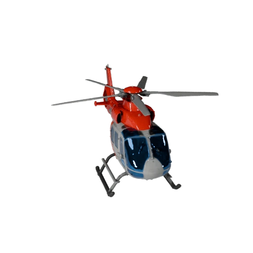 Helicóptero de Resgate 3D Model para Blender - PBR Realista