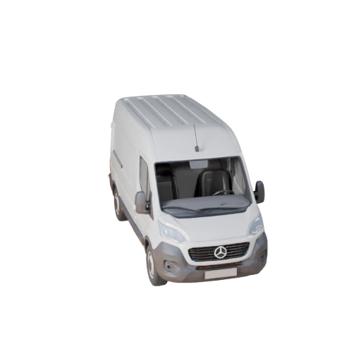 Delivery Van 3D Model for Blender & Games - Realistic PBR