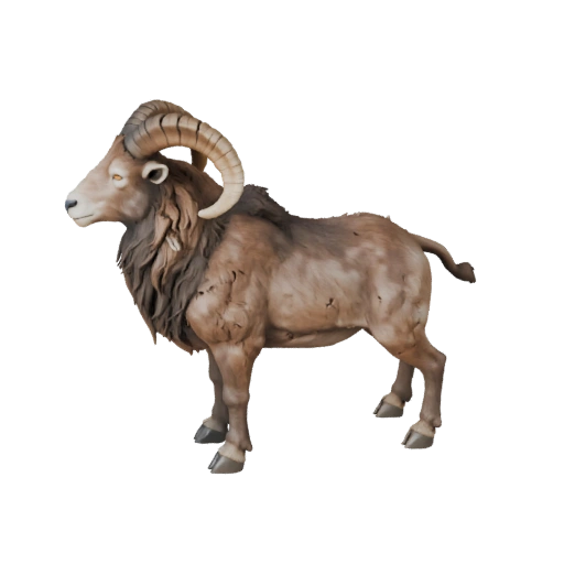 Modèle 3D de bouquetin pour Blender - Asset PBR avec textures | Libre de droits