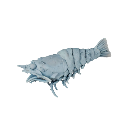 Modèle 3D de Crevette Haute Poly - Actif STL Détaillé pour Impression