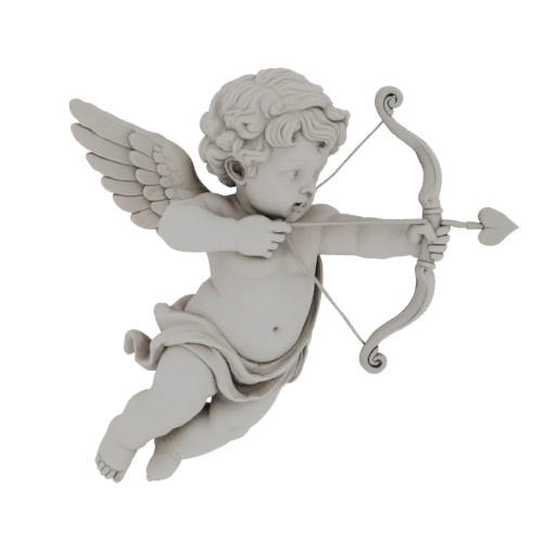 Cupid with Bow and Arrow