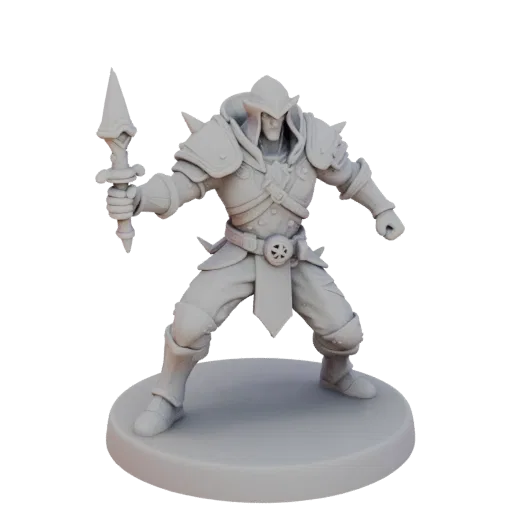 Fantasy Vampire Lord Miniature STL - Attack