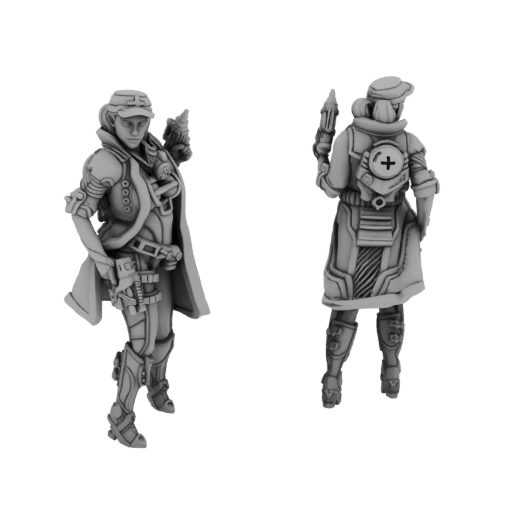 Sci-Fi Medic with Syringe Gun Miniature