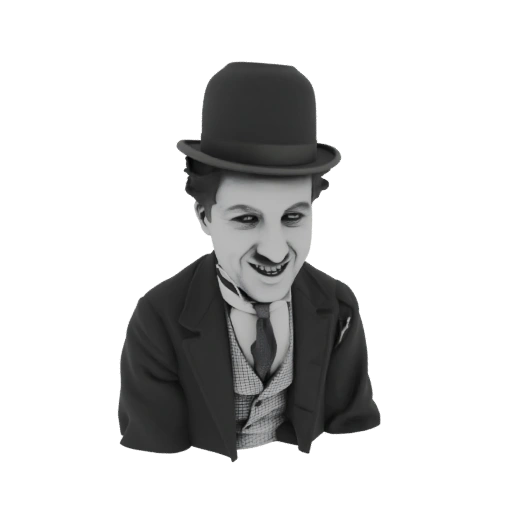 Charlie Chaplin 3D Model