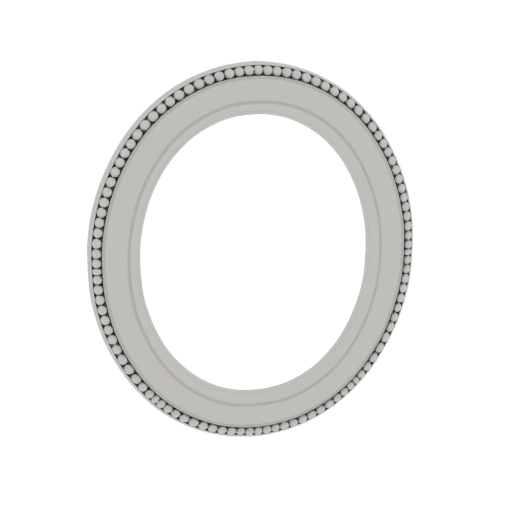 Beaded Oval Frame