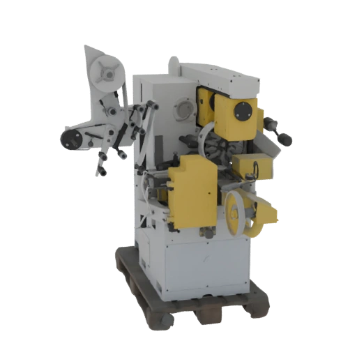 Industrial Labeling Machine 3D Model